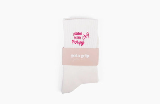 Pilates Is My Therapy Grippy Socks